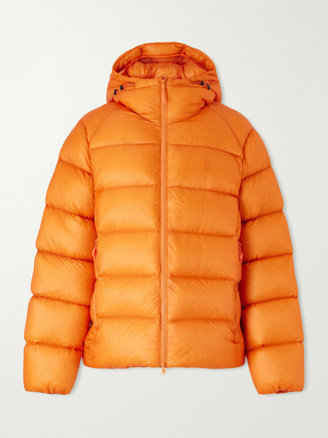 Polo Ralph Lauren - Hawthorne Logo-Embroidered Quilted Recycled-Shell Hooded Down Jacket - Orange