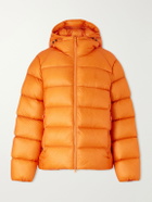 Polo Ralph Lauren - Hawthorne Logo-Embroidered Quilted Recycled-Shell Hooded Down Jacket - Orange
