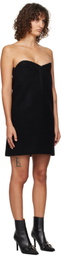 We11done Black Sweetheart Minidress