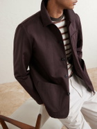 Altea - Constantin Cotton and Linen-Blend Overshirt - Brown
