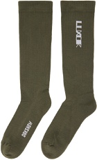 Rick Owens DRKSHDW Green Luxor Socks