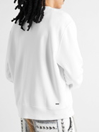AMIRI - Logo-Print Cotton-Jersey Sweatshirt - White