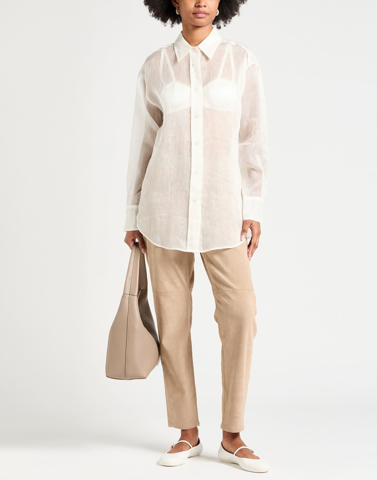 Boss Womens Shirt Ivory