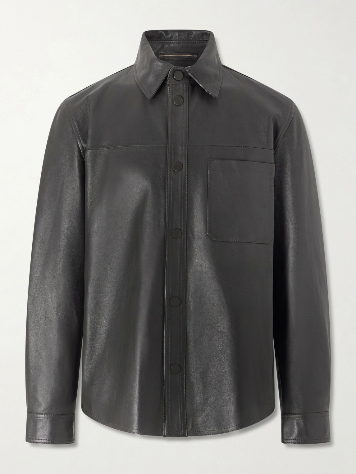 Slowear - Leather Overshirt - Brown