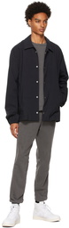 John Elliott Black Nylon Coach's Jacket