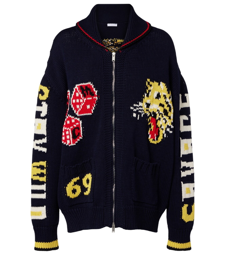 Photo: Stella McCartney Intarsia cotton zip-up cardigan