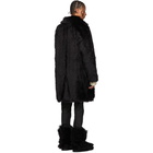 Saint Laurent Black Faux-Fur Coat