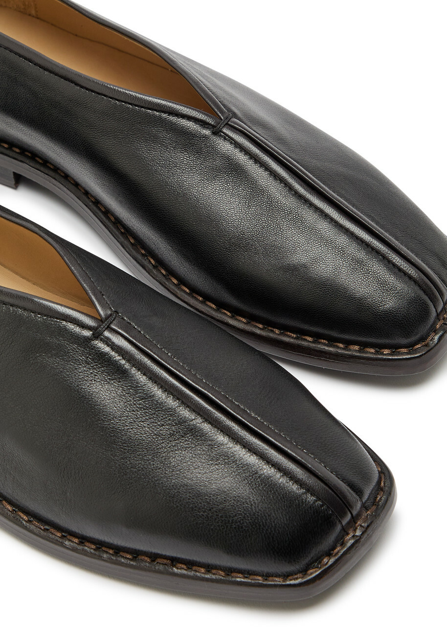 Lemaire Leather Loafers Brown