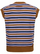ZEGNA X THE ELDER STATESMAN - Striped Cashmere & Wool V Neck Vest