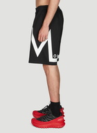 Logo Track Shorts in Black