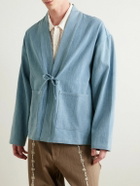 Kardo - Osaka Printed Denim Jacket - Blue