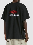 BALENCIAGA Double Front Logo Cotton T-shirt