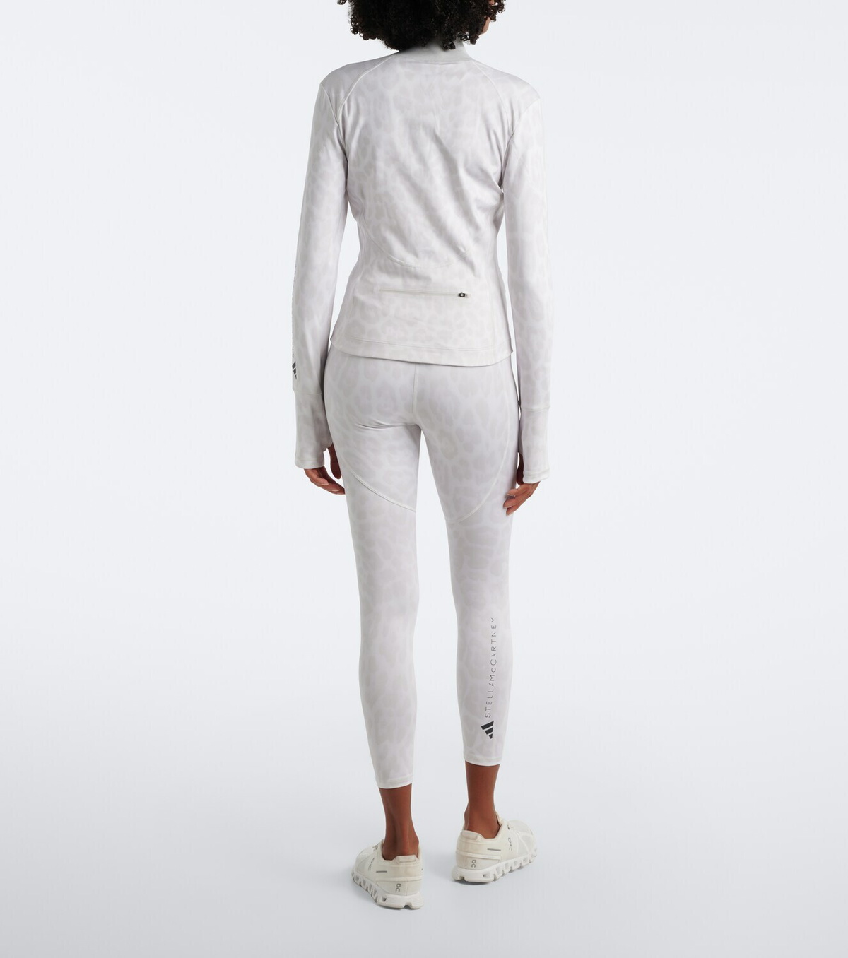 Adidas by Stella McCartney Logo leopard-print jacket