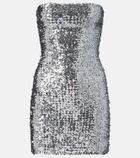 Gucci Sequined strapless minidress