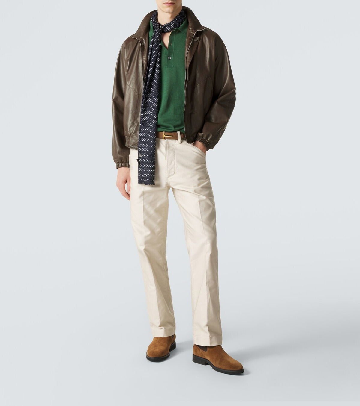 Tom Ford Leather blouson jacket