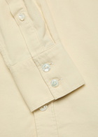 Drake's Patch Pockets Corduroy Overshirt Beige