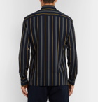 Bottega Veneta - Slim-Fit Striped Cotton-Poplin Shirt - Men - Navy