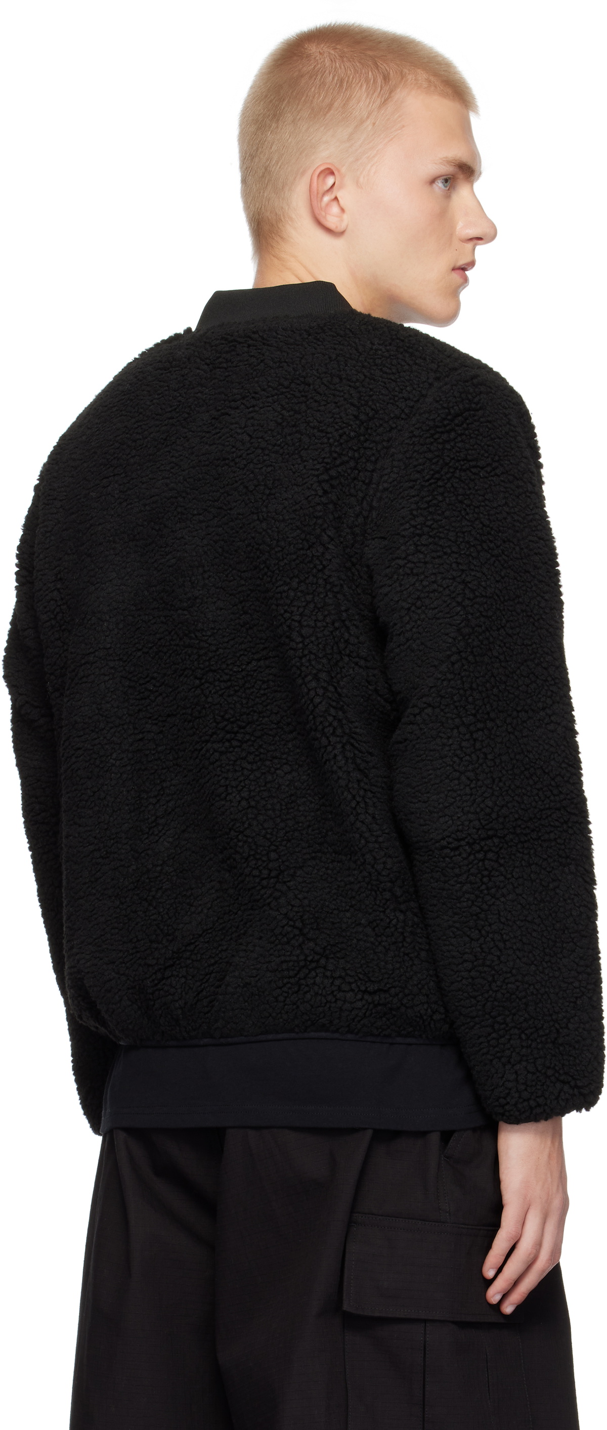 PLACES+FACES Black 'P+F' Sherpa Jacket