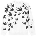 McQ Alexander McQueen Large Swallow Print Crew Sweat