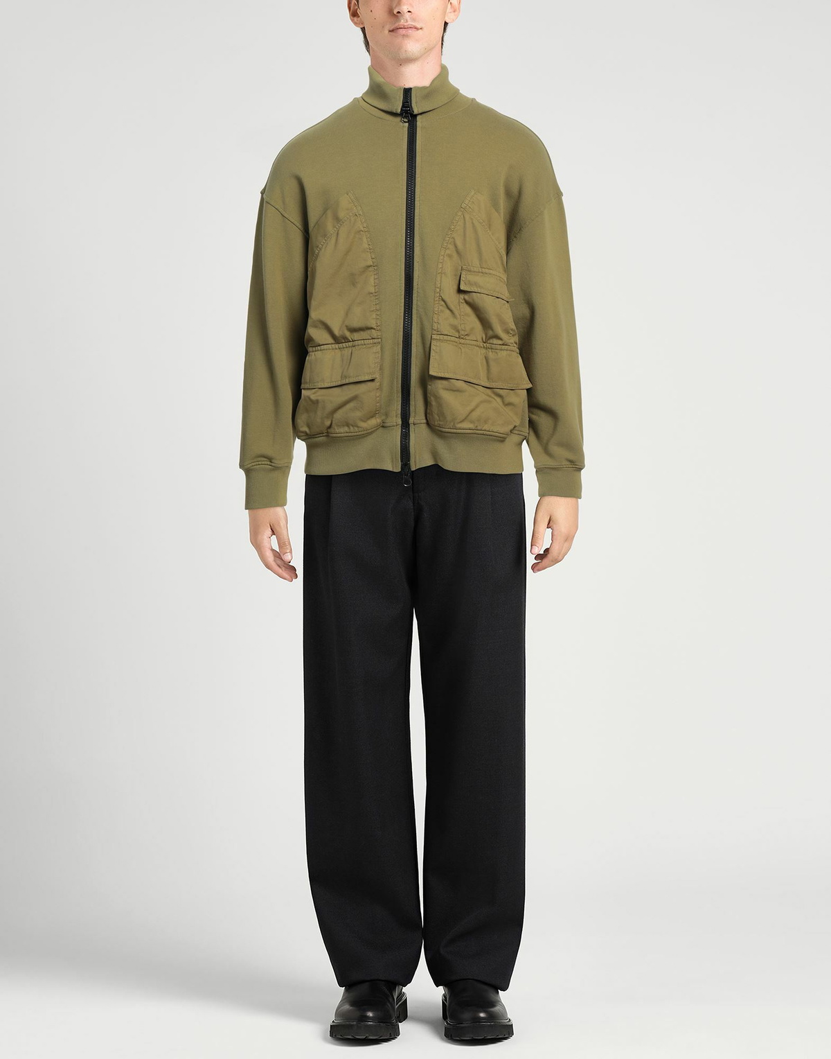 Dondup Mens Sweatshirt Military in Green