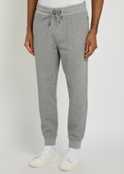 Boss Slim-leg Cotton-blend Sweatpants Light Grey