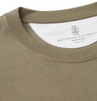 Brunello Cucinelli - Cotton-Jersey T-Shirt - Army green