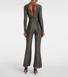 Diane von Furstenberg Cosima Two lamé jumpsuit
