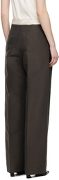 GIA STUDIOS Gray Pleated Trousers