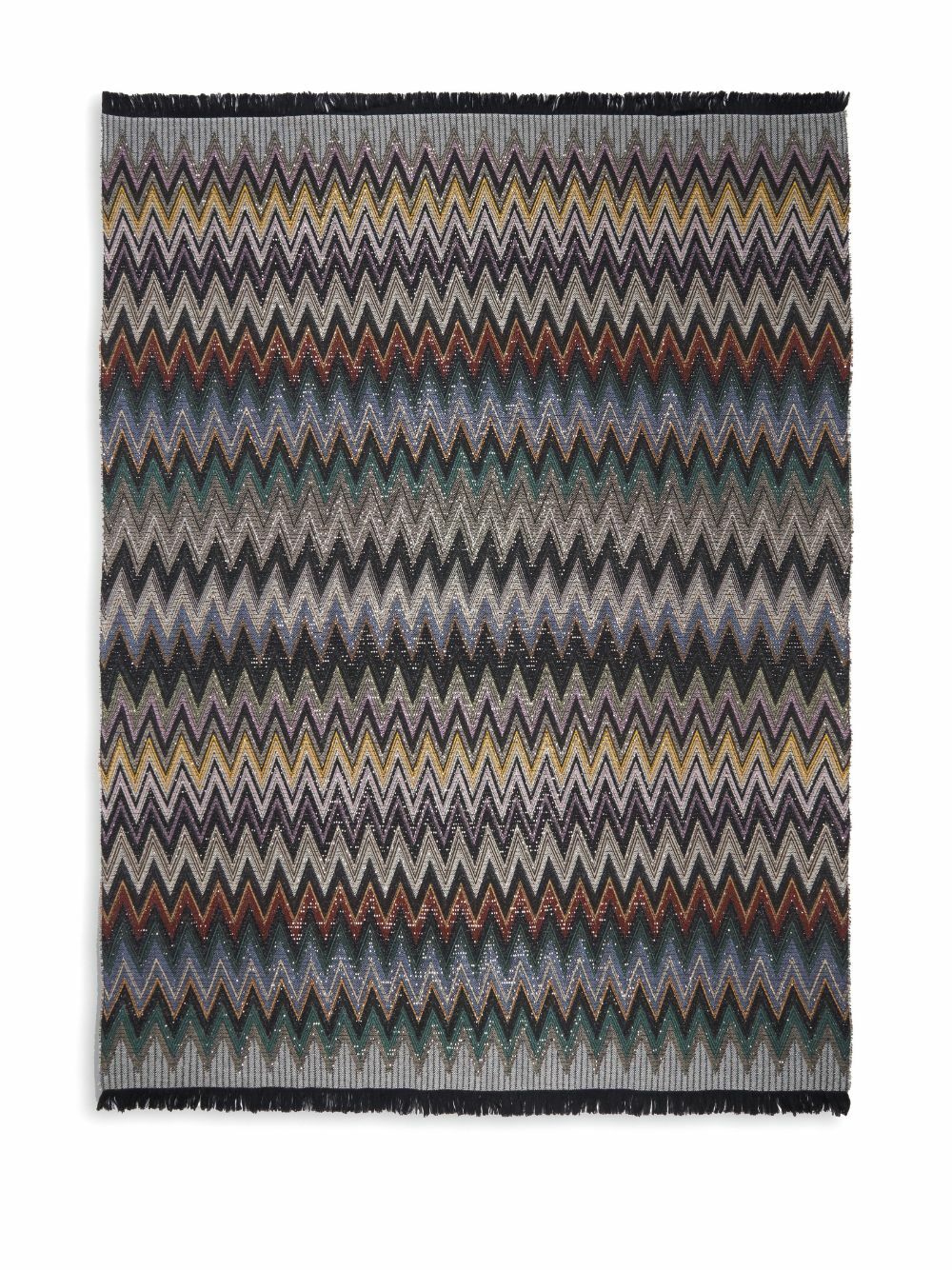 Missoni Home Grey, Black And Beige Chen Throw 140x200cm
