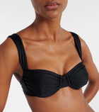 Faithfull Sol ruched bikini top