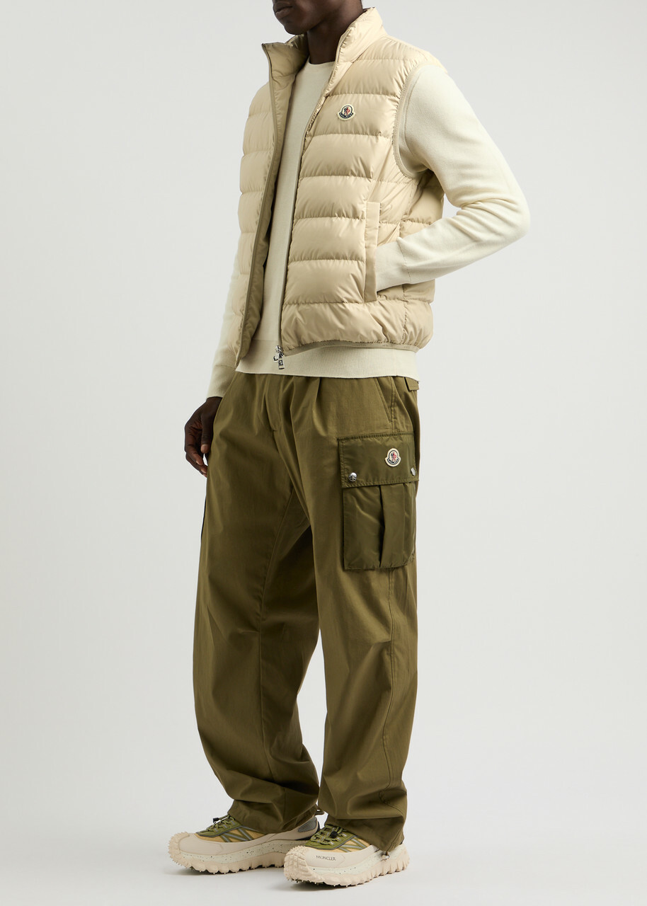 Moncler Contrin Quilted Shell Gilet Cream