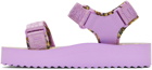 Versace Jeans Couture Purple Garland Logo Sandals