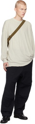 Jan-Jan Van Essche Gray O-Project Cotton Wool T-shirt