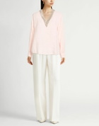 120% Lino Womens Top Light in Pink