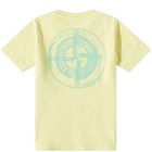 Stone Island Junior Centre Logo T-Shirt in Lemon
