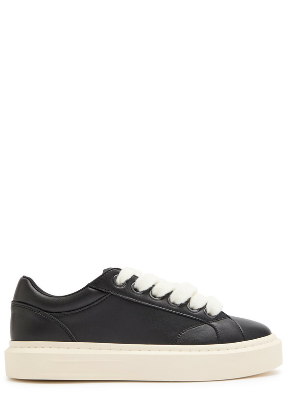 Photo: Cleens Ace Chunky-lace Leather Sneakers Black