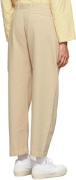 Lemaire Beige Denim Twisted Jeans