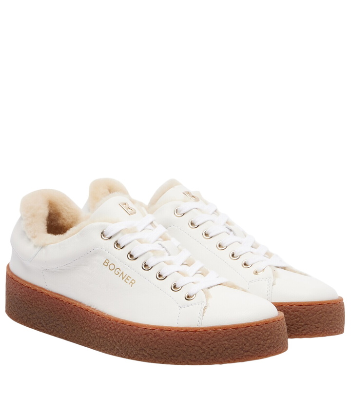 Photo: Bogner Lucerne shearling-lined leather sneakers