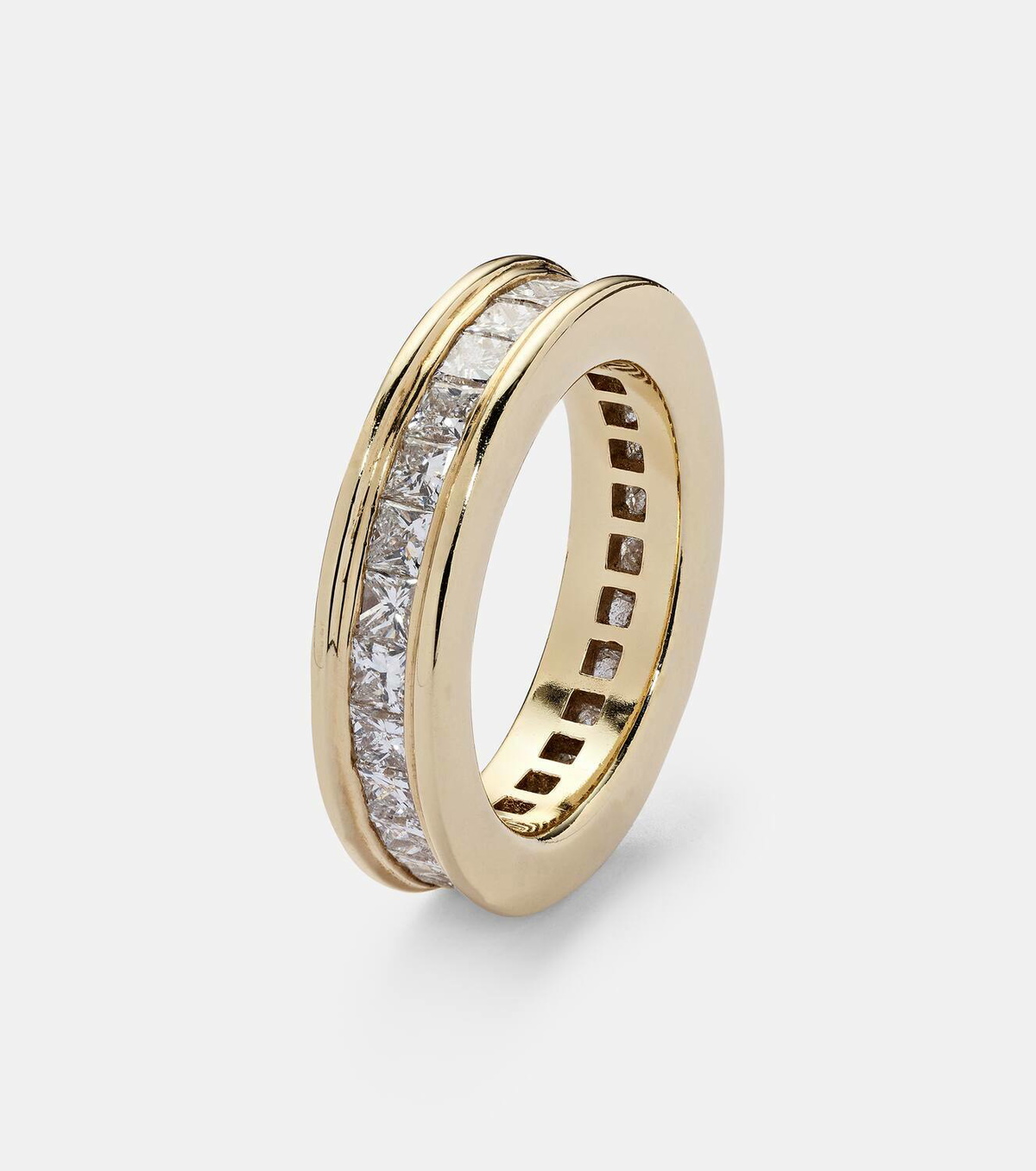 Octavia Elizabeth Ivy Eternity 18kt gold ring with diamonds