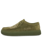 Clarks Originals Men's x Pleasures TorHill Dragon in Green Suede