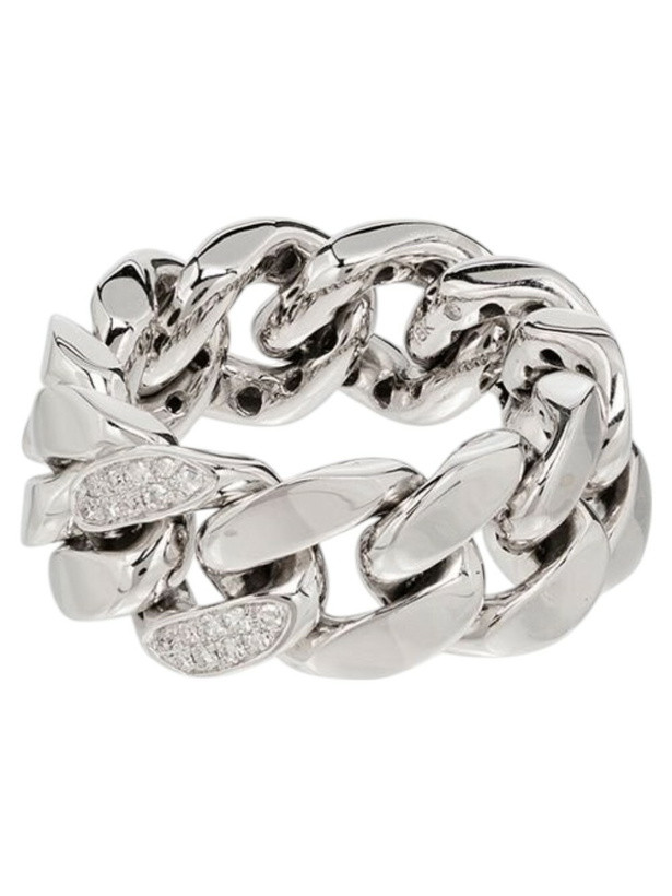 Photo: SHAY 18K White Gold Pavé Diamond Link Ring