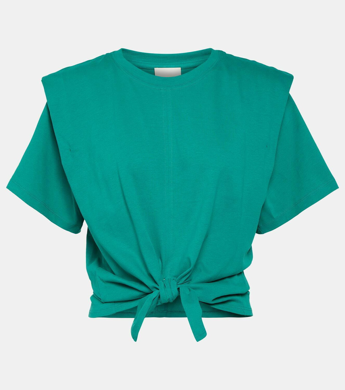 Isabel Marant Zelikia gathered cotton crop top Isabel Marant
