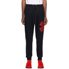 Dolce and Gabbana Black Logo Patch Lounge Pants