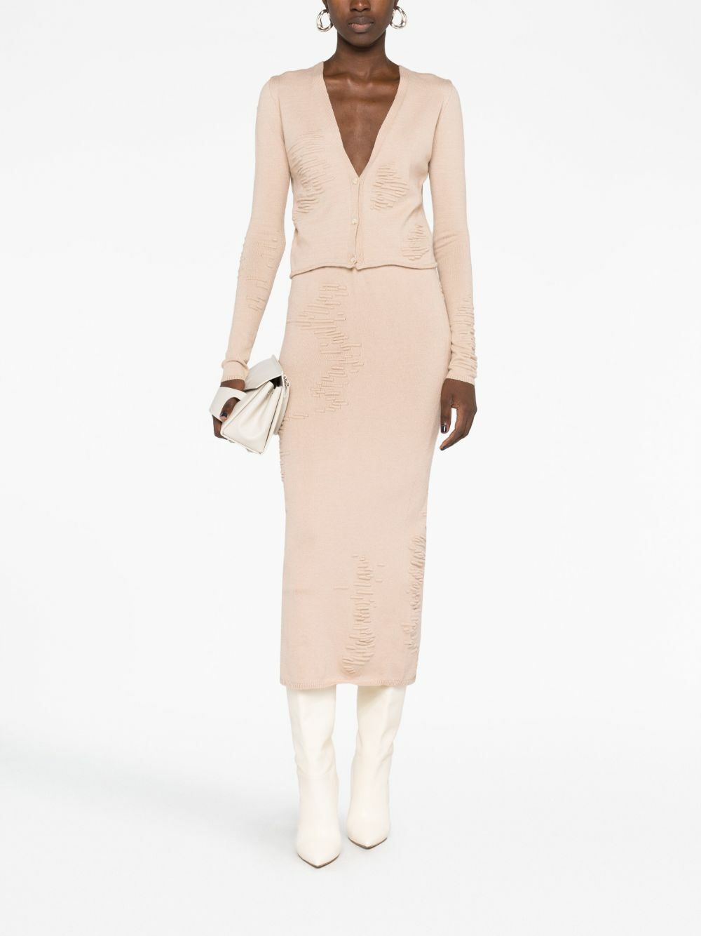 Selasi Neutral Muscle Knitted Skirt