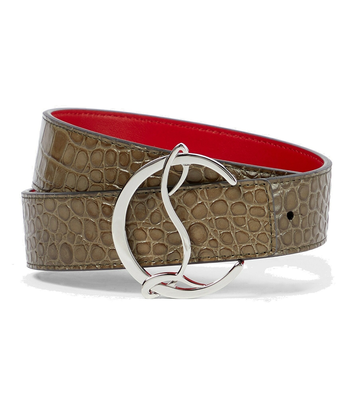 Christian Louboutin - CL Logo reversible leather belt Christian Louboutin