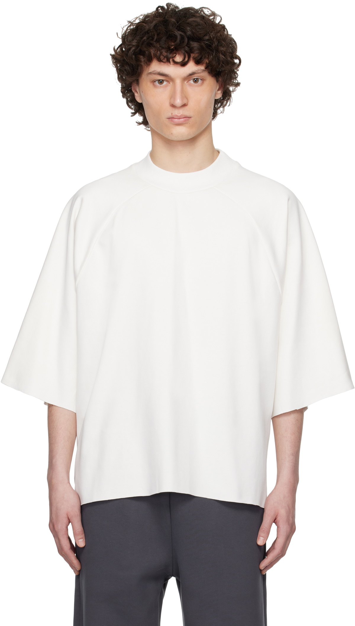 【EEUN】Blanc Layered Tee Seventh White Raglan Layered T-shirt Seventh