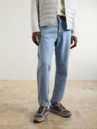Brunello Cucinelli - Leather and Suede Sneakers - Gray