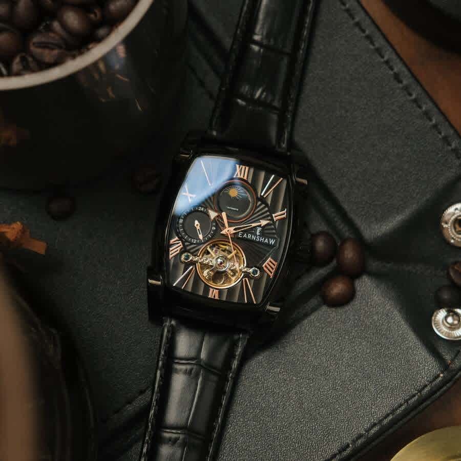 Thomas Earnshaw Kensington Black Dial Mens Watch ES-8296-06