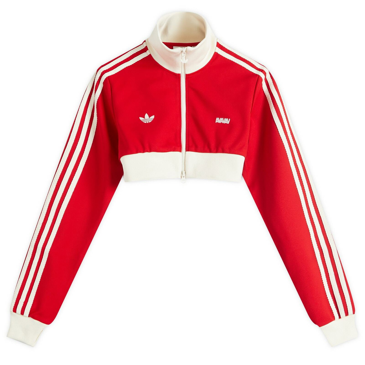 Adidas Originals by AVAVAV クロップドジャケット Adidas Women's by Avavav Cropped Track Top in Better Scarlet