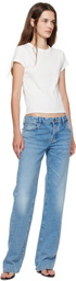 St. Agni Blue Outland Denim Edition Mid Rise Balloon Jeans